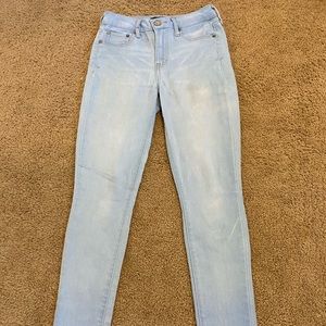 Light wash skinny jegging size 0 short